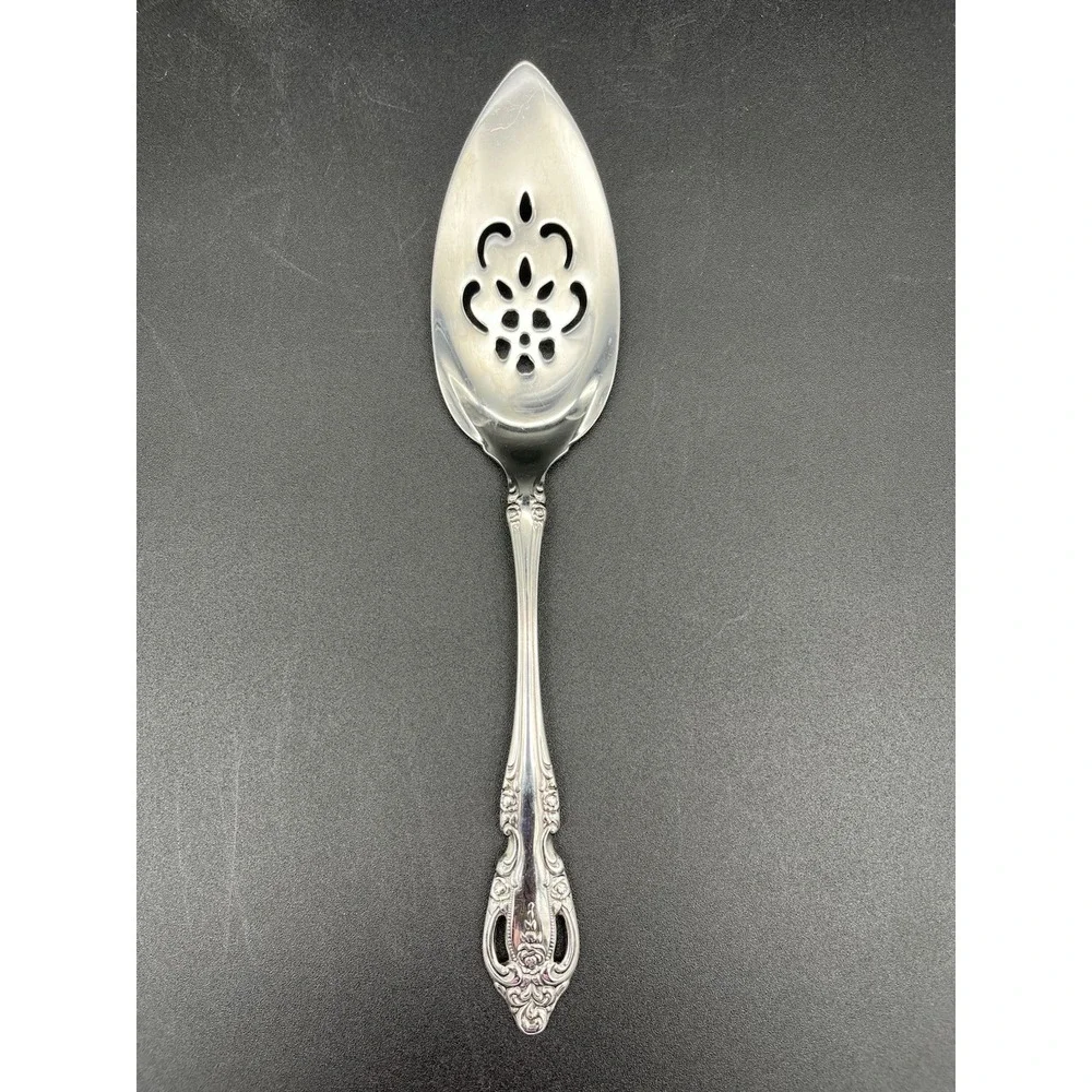 Pie Server Pierced Brahms Stainless By Oneida Silver